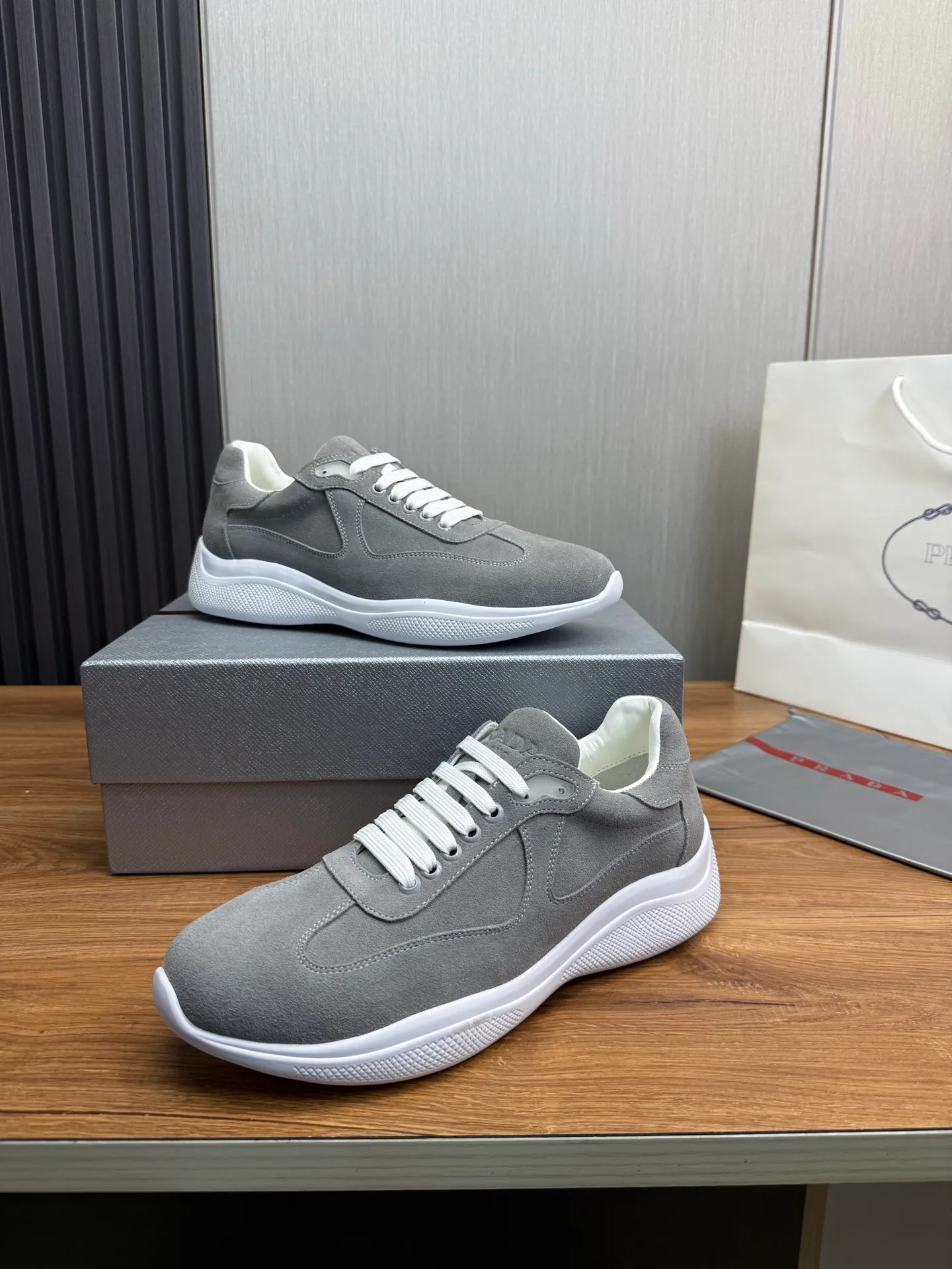 Men's shoes 💰540💰 [PRADA] Men's shoes are popular in the counter, official website is synchronized, 1 high-quality shipment ✔️Original frosted cowhide + cowhide lining, 1🆚1 replica, original sole, 38-45 (45 customized, non-refundable)